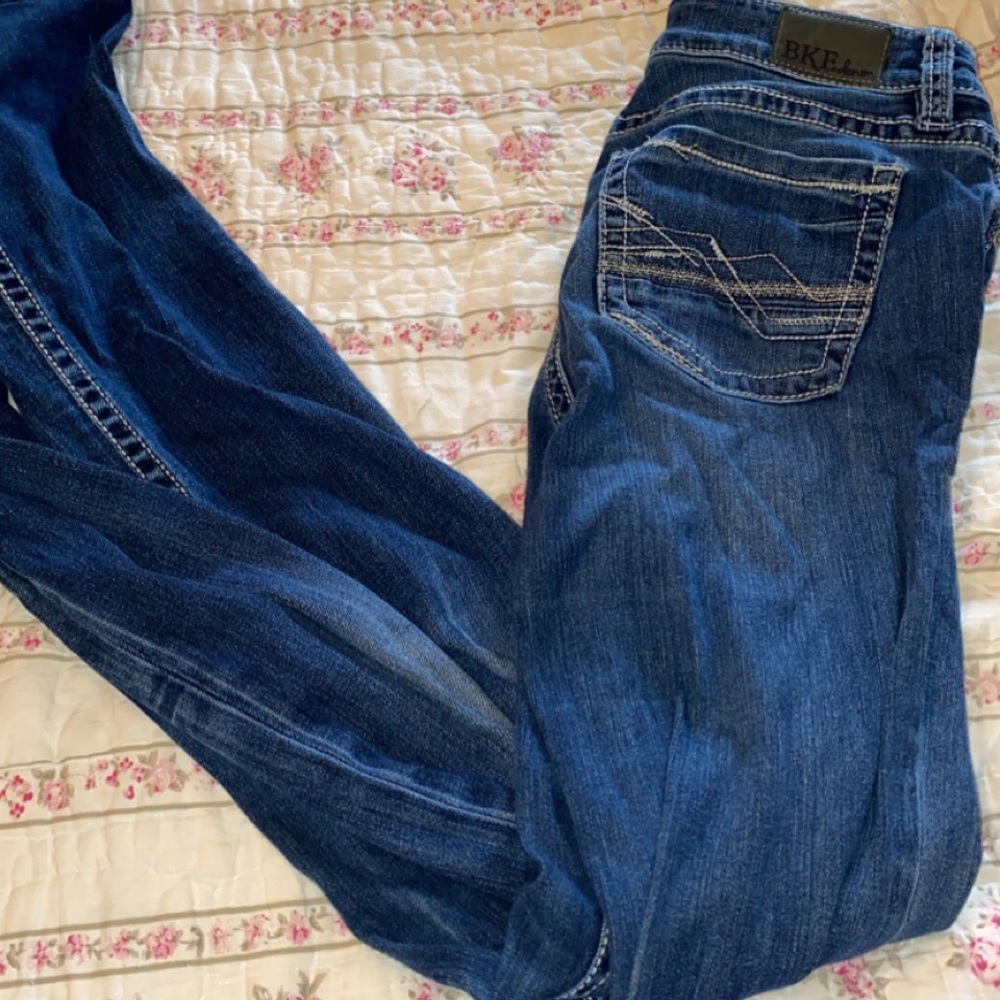 Women’s Boot Cut BKE jeans.
